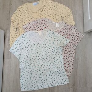 Bobbi Brooks Vintage  Floral Crewneck Shirt Bundle Cottagecore XL